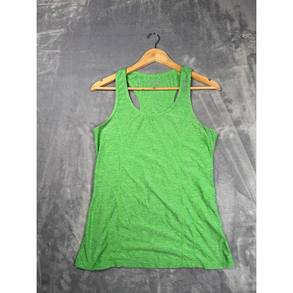 Reebok Tank Top Womens Medium Green Racerback Athletic Workout